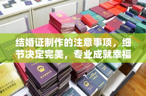 巍山结婚证制作的注意事项，细节决定完美，专业成就幸福